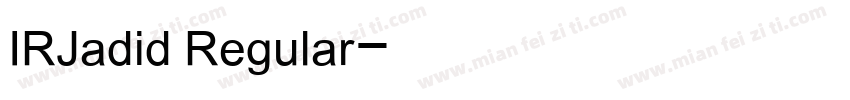 IRJadid Regular字体转换